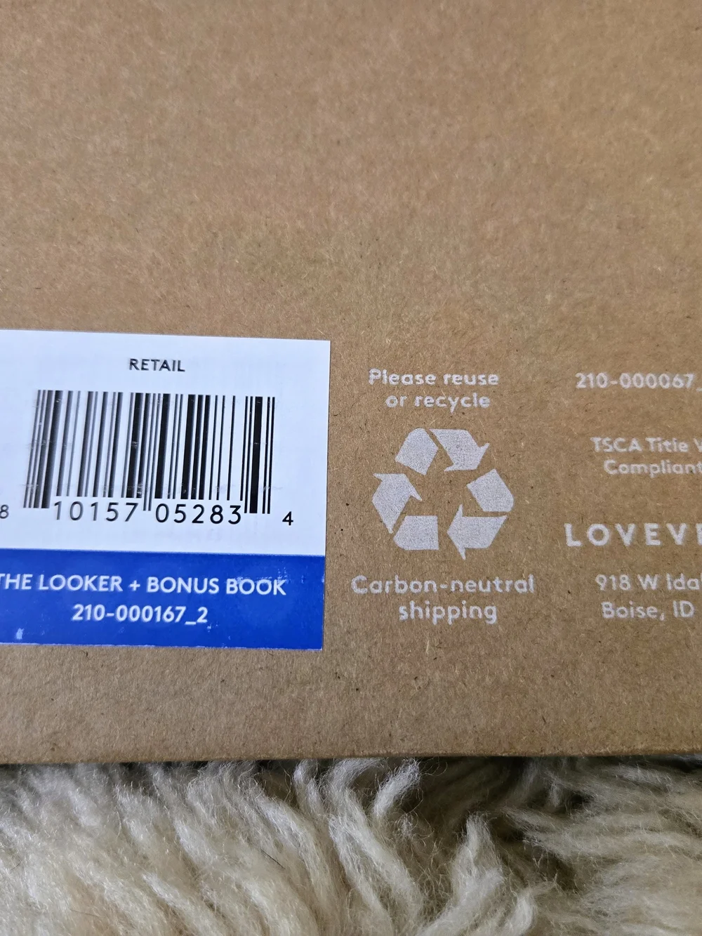 NIB Lovevery The Looker Play Kit (0-2 Months) + Bonus Book - Open Box